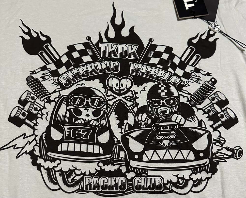 NWT - TKDK Tokidoki Smoking Wheels Graphic T-Shirt Size M